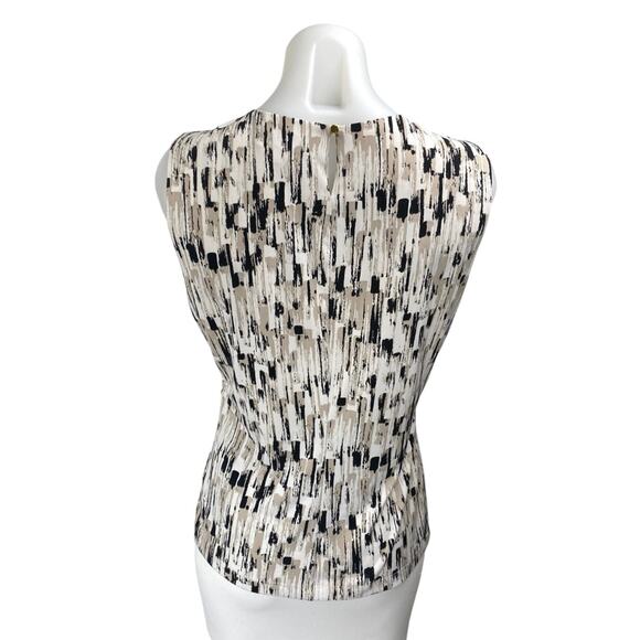 Calvin Klein Multicolor Pleated Sleeveless Cami Camisole Blouse Tank Top Size S - Picture 2 of 4